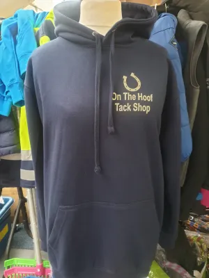 NEW on the hoof hoodie various colours and coloured writing available, all sizes xs-xxl FREE POSTAGE