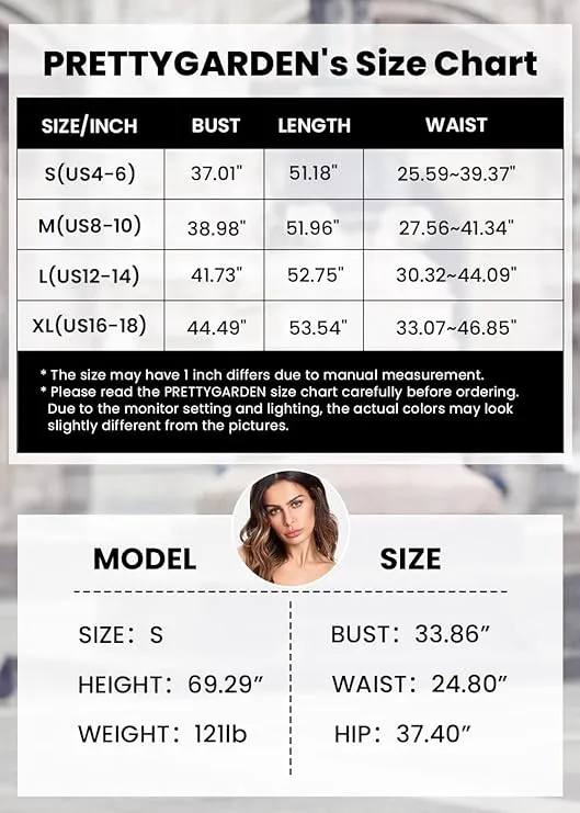 NEW PRETTYGARDEN Women's Floral Maxi Dress 2024 Knot One Shoulder Sleeveless Ruffle Hem Flowy Boho Dresses, Black & White, Sz L, Retails $72