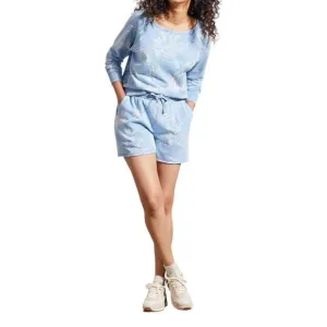 NEW TRIBAL comfy knit shorts in tide blue