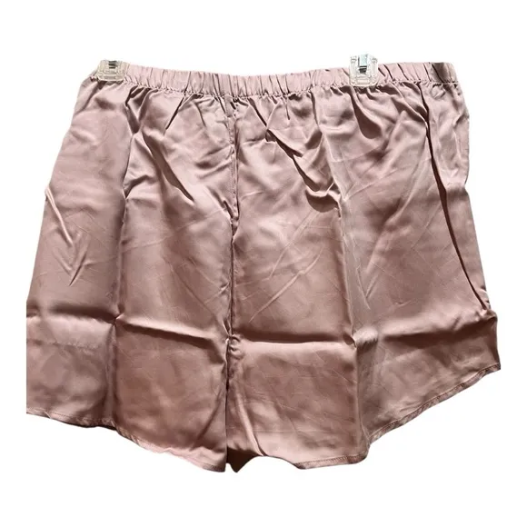 NIB-Ettitude-bundle Women’s Sateen Shortie with the matching Sateen Cami in Rose