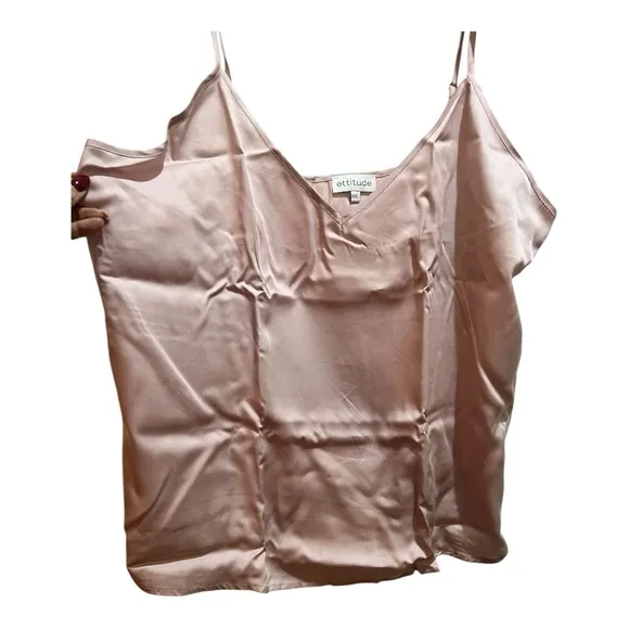 NIB-Ettitude-bundle Women’s Sateen Shortie with the matching Sateen Cami in Rose