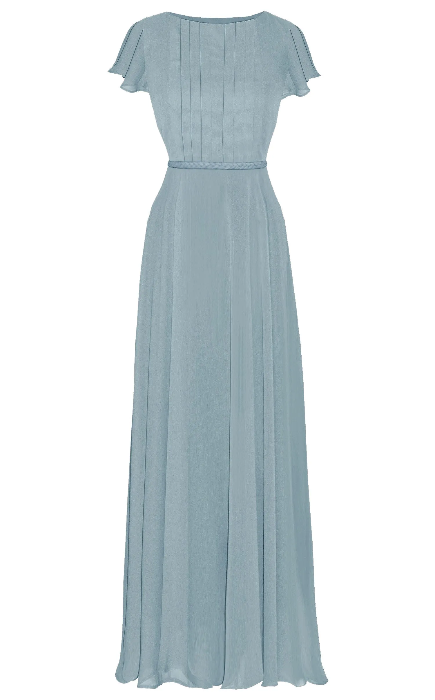Nicosia Georgette Gown with Sleeves