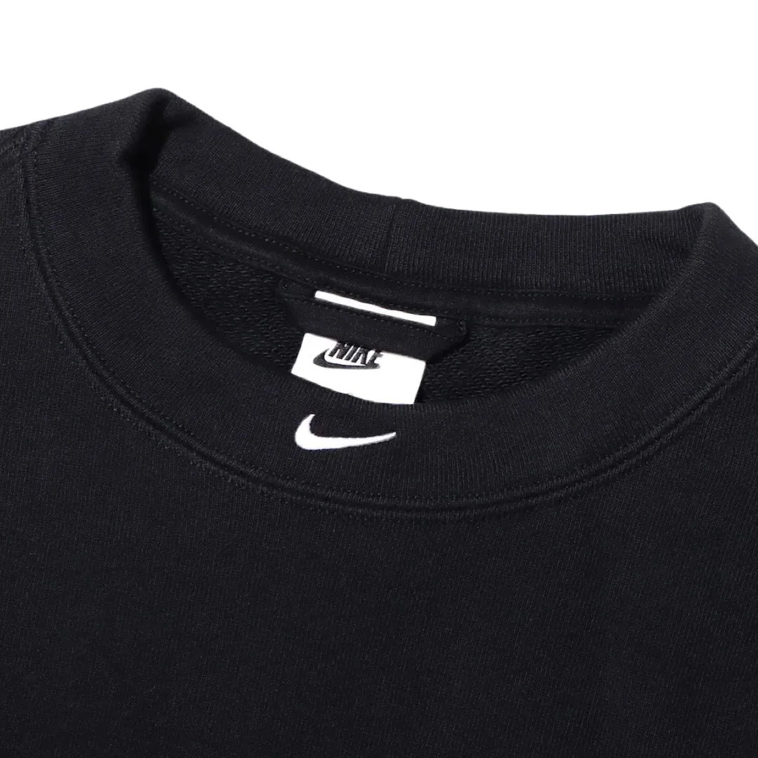 Nike Sportswear Circa French Terry Short Sleeve Tee Black White DX0188-010