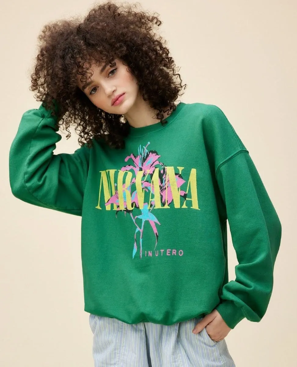 Nirvana Lilies Jade Sweatshirt