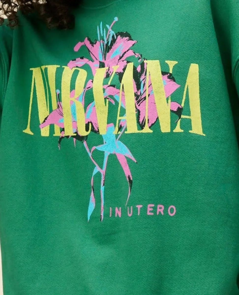 Nirvana Lilies Jade Sweatshirt