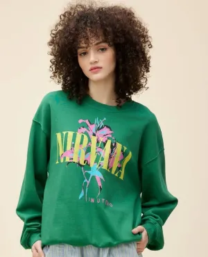 Nirvana Lilies Jade Sweatshirt
