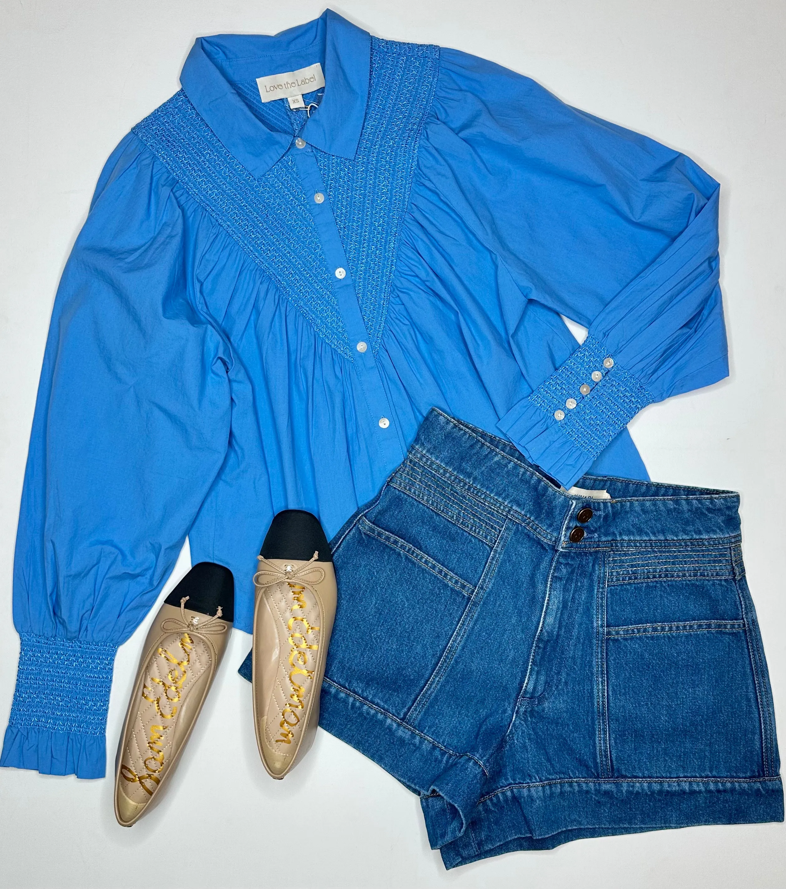 Noemie Blouse in Marina Blue
