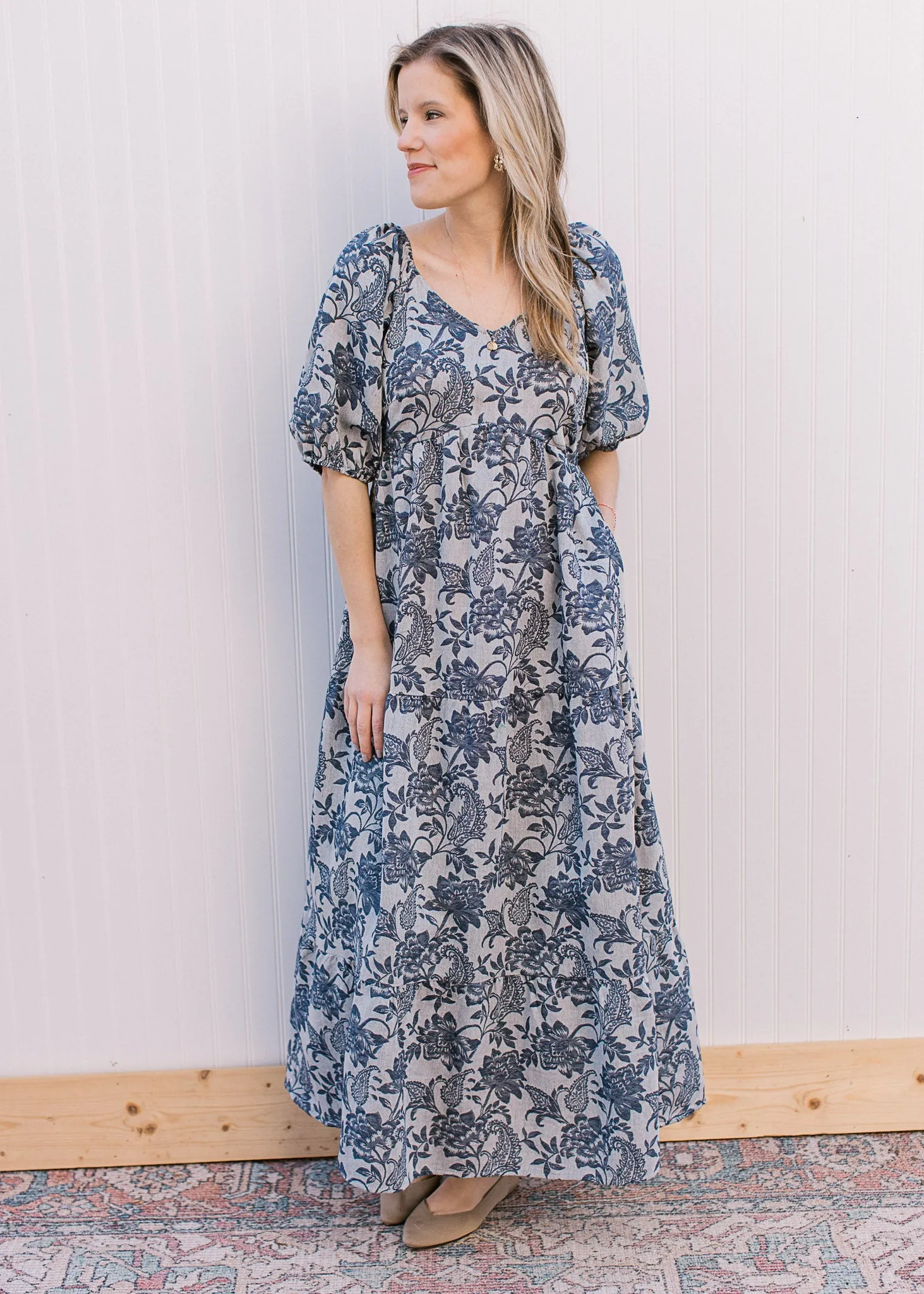 Notable Navy Floral Dress
