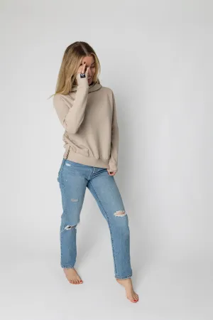 Nude bomber hoodie