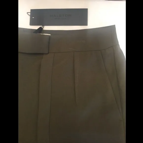 NWD! $225 Halston Heritage Patch Detail Shorts Sage‎ [ SZ 4 ]