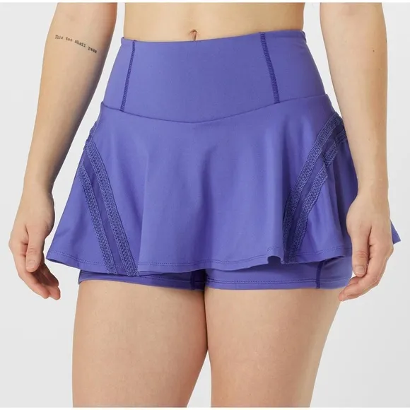 NWOT FP Movement Pleats And Thank You Skort in Purple Size L