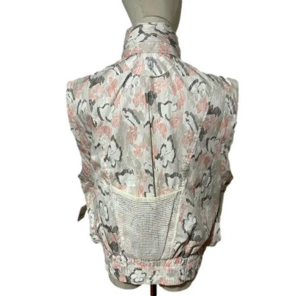 NWT FP MOVEMENT FREE PEOPLE CREAM &amp; OLIVE CARGO UTILITY VEST SZ M &amp; SHORTS SZ S