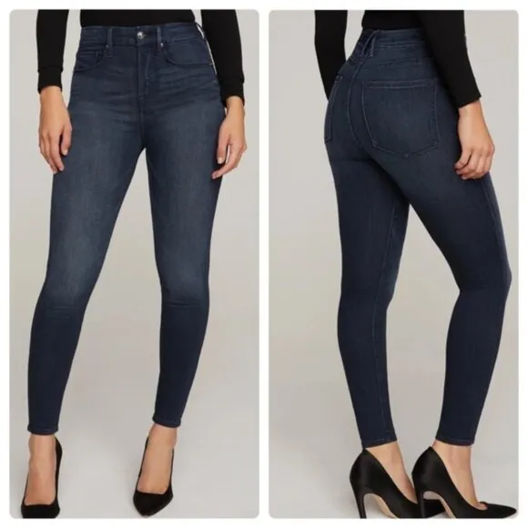 NWT Good American Good Legs Stretch Skinny Jeans in Blue600 Sz. 2