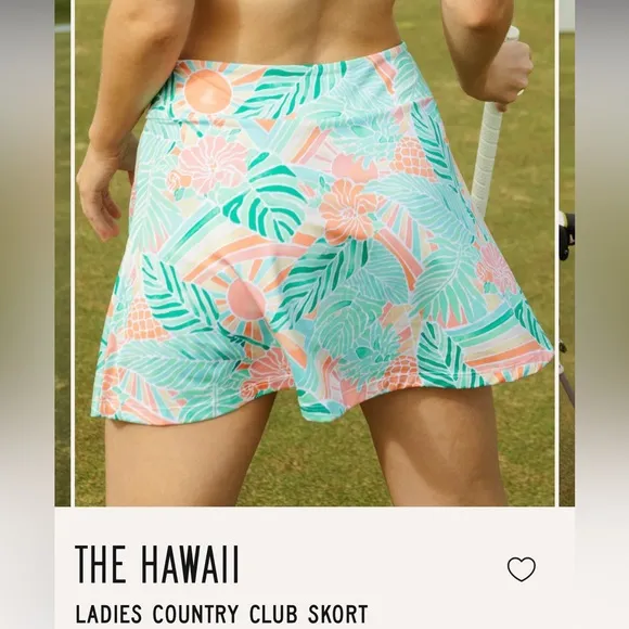 NWT Kenny Flowers Hawaii Country club skort size medium