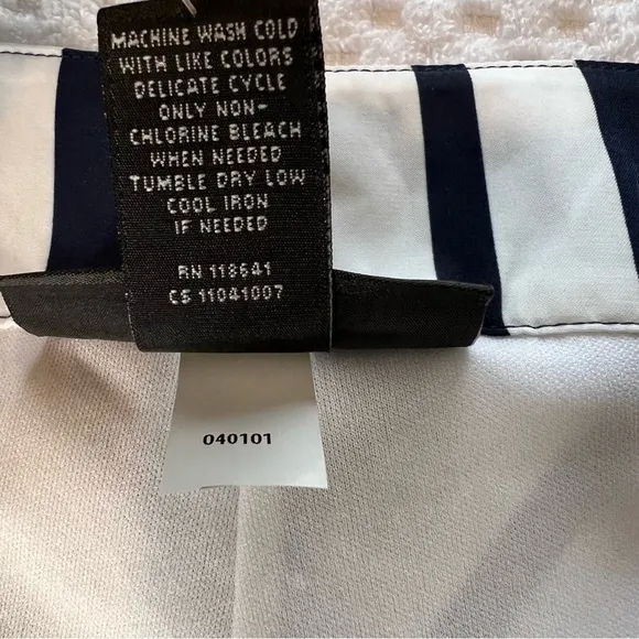 NWT. Lane Bryant Skirts | Navy Chevron Stripe Skirt