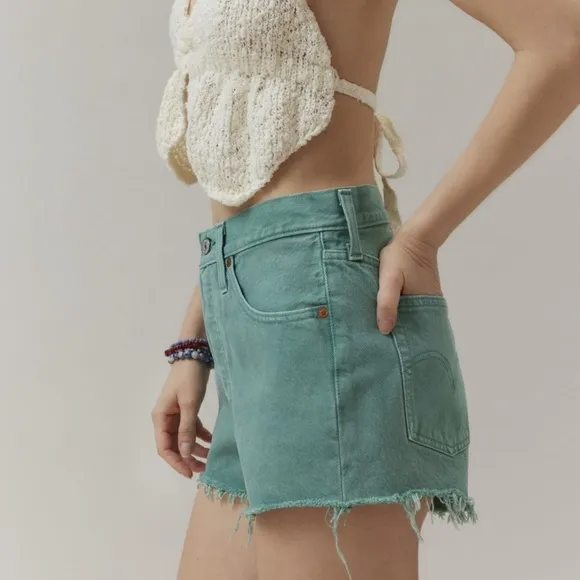 NWT Levi's® 501 Original Cutoff Denim ShortUO Exclusive, in Green