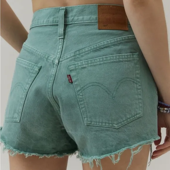 NWT Levi's® 501 Original Cutoff Denim ShortUO Exclusive, in Green