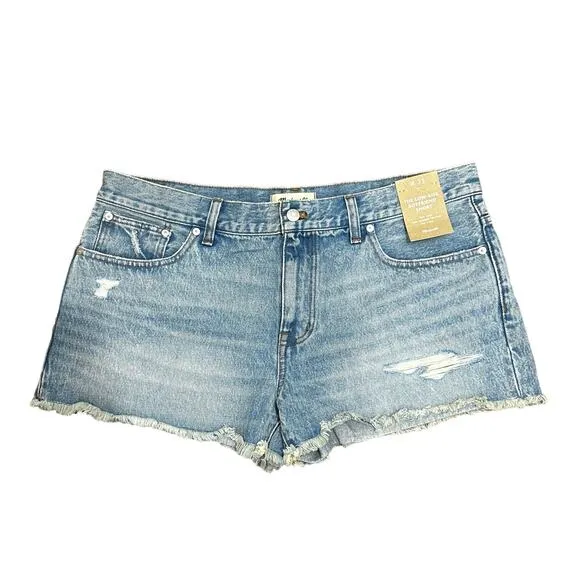 NWT Madewell Low-Rise Boyfriend Shorts in Glendora Wash Size 31