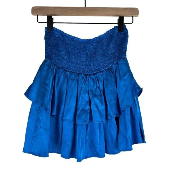 NWT Rays For Days Boem Vivid Blue Smocked Esme Skort Skirt