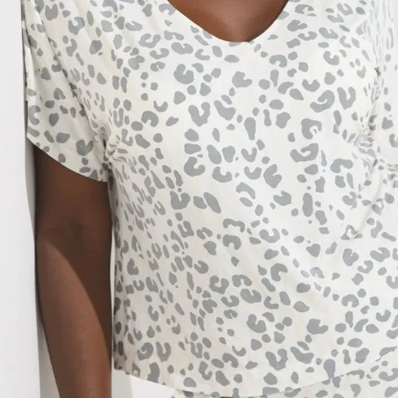 NWT Soma COOL NIGHTS Boxy Sleep Tee &amp; Modal Blend Shorts Set