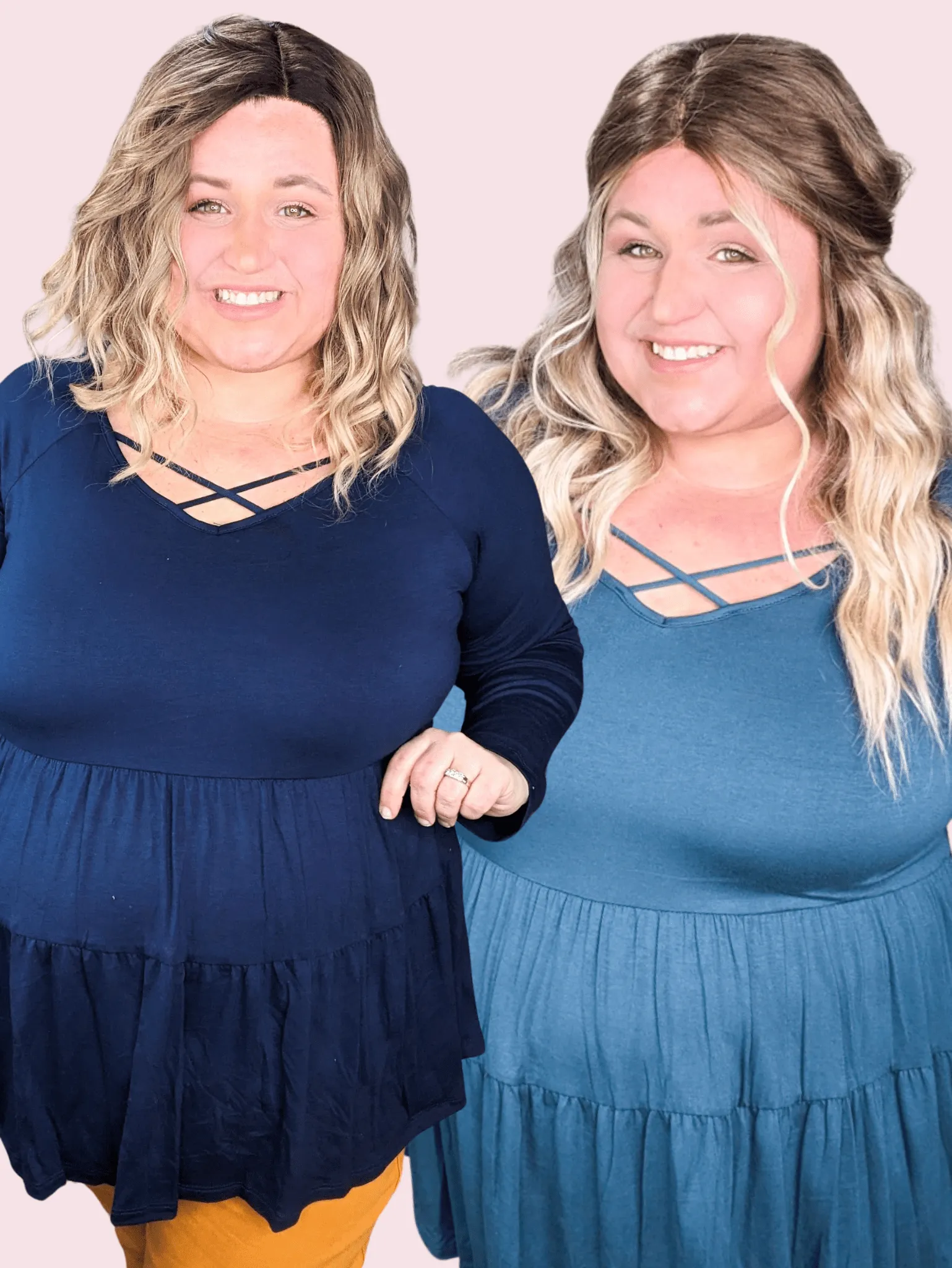 Oaklynn Solid Tiered Top w/Strappy Detail (5 colors)