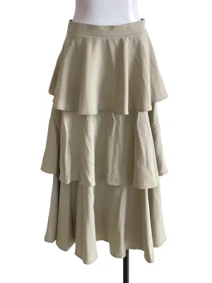 Oat Beige Layered Skirt