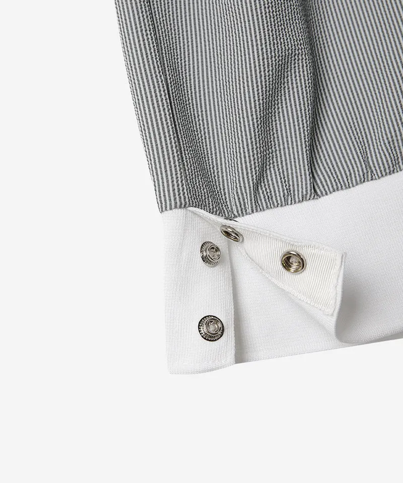 OBER Golf Tech Seersucker Vest - Stripes