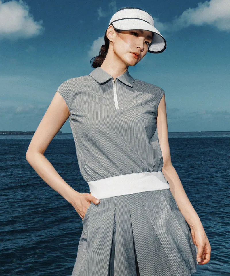 OBER Golf Tech Seersucker Vest - Stripes