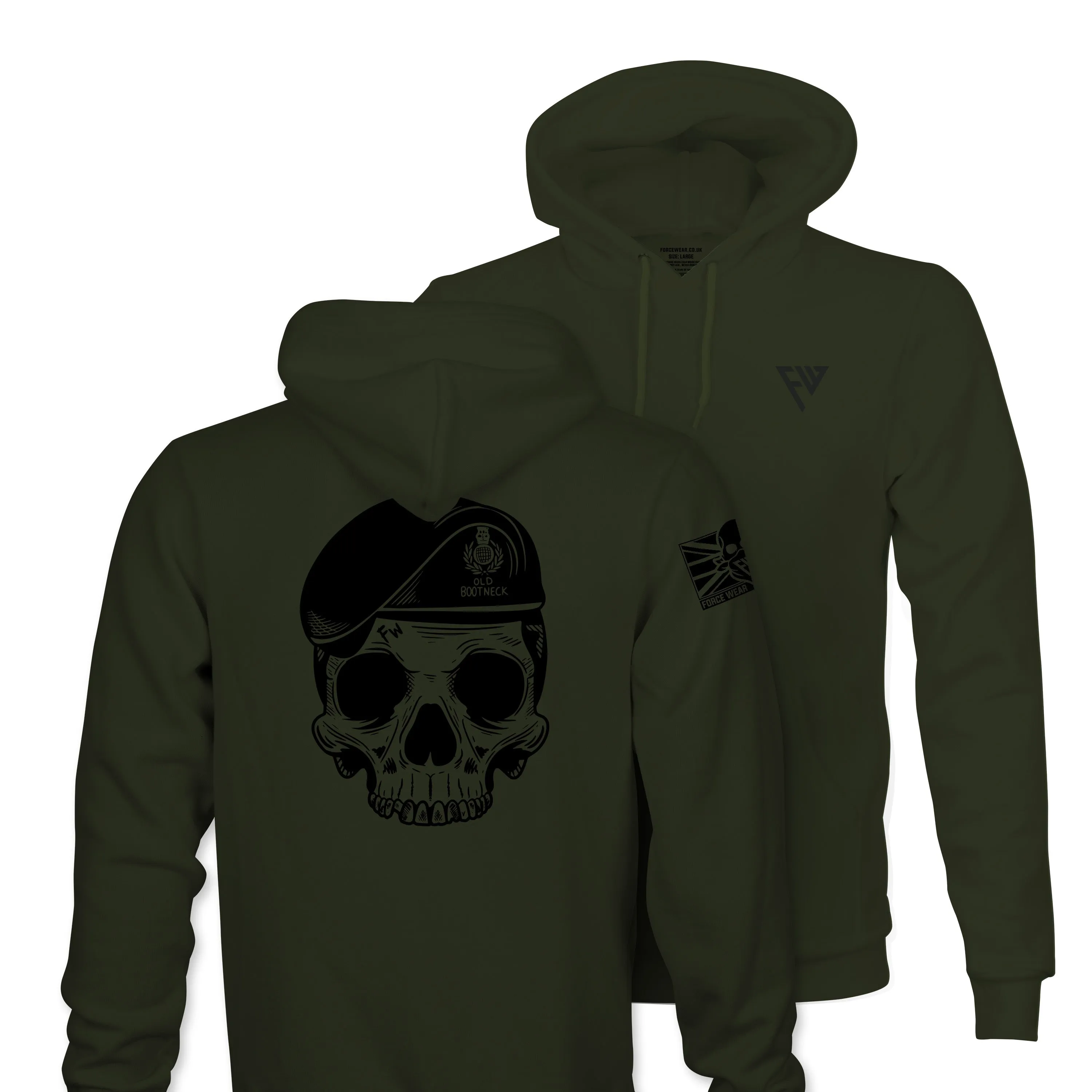 OLD BOOTNECK TAG & BACK HOODIE