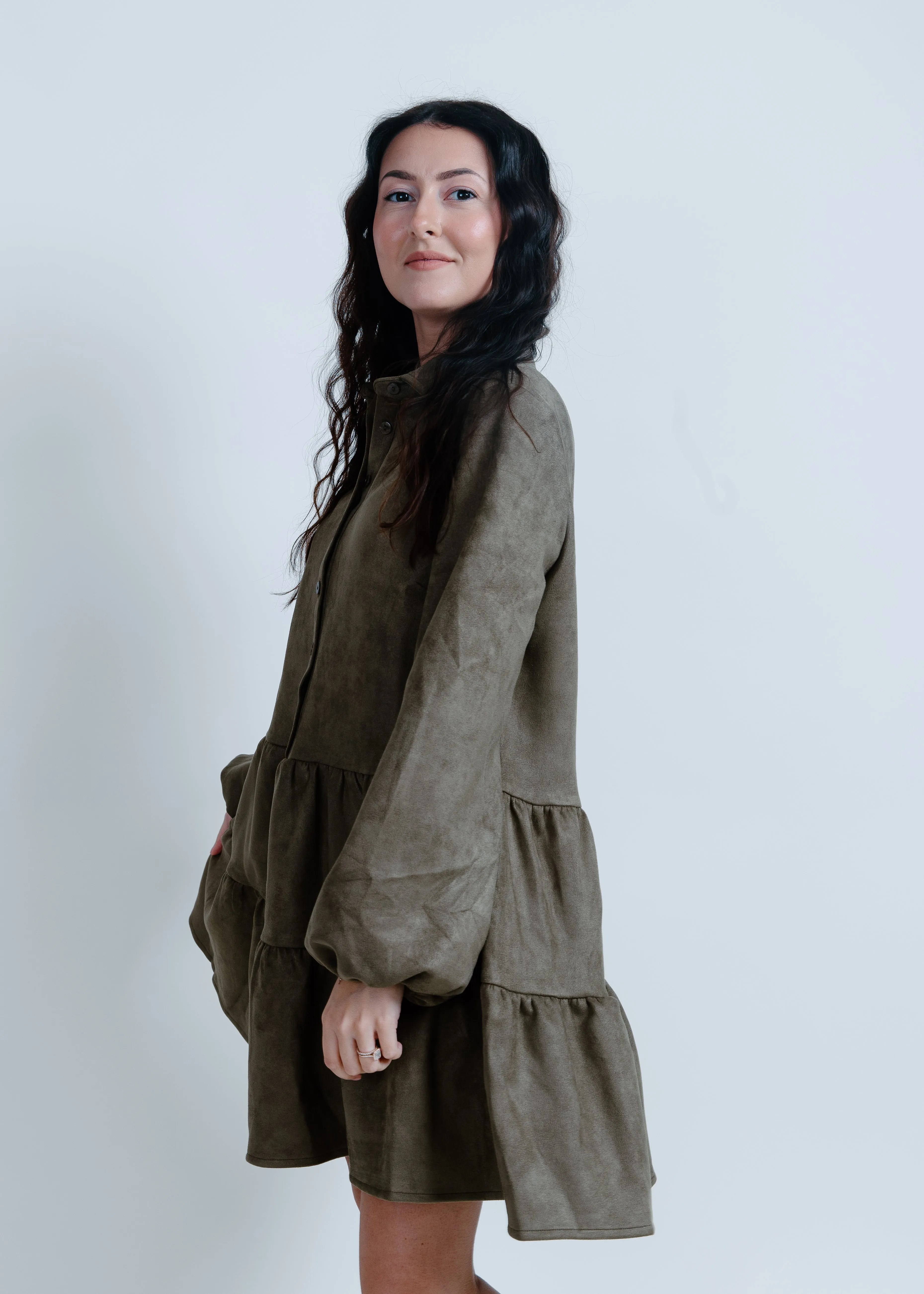 Ollie Suede Mini Dress