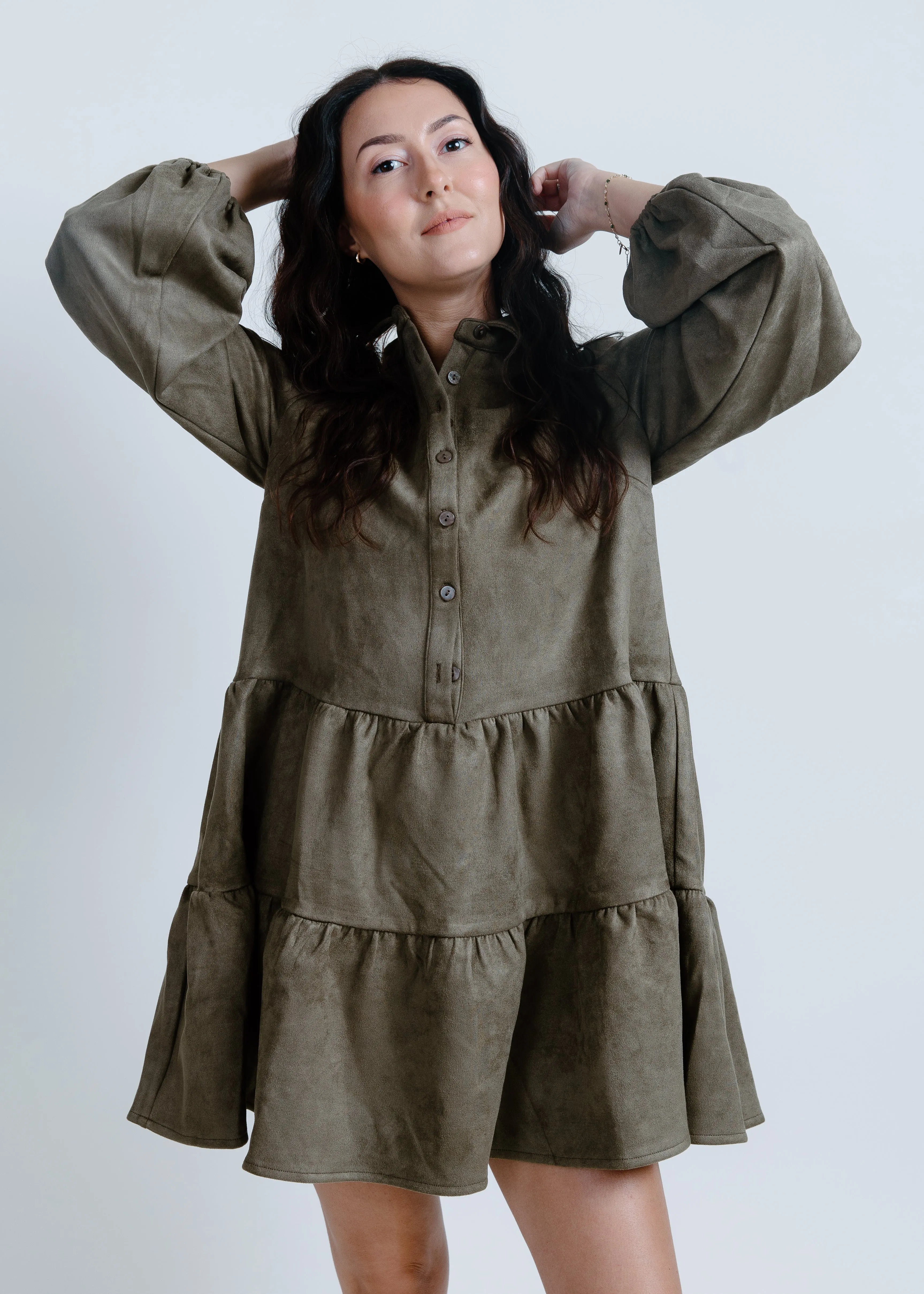 Ollie Suede Mini Dress