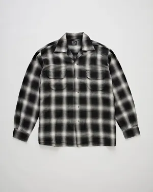 Ombre Check Shirt Black Check