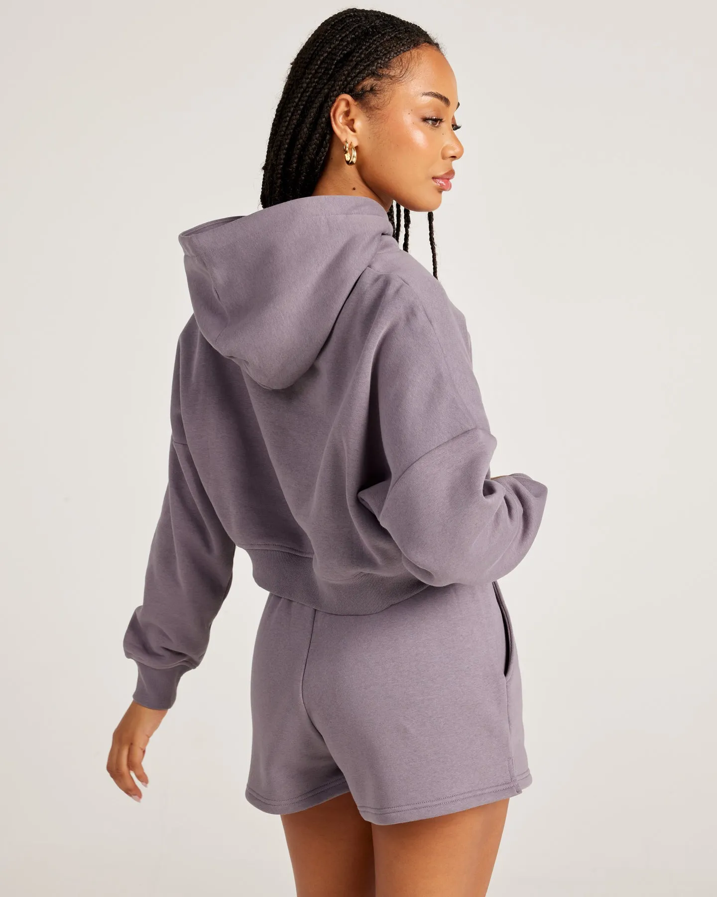 Omni Cropped Hoodie - Haze