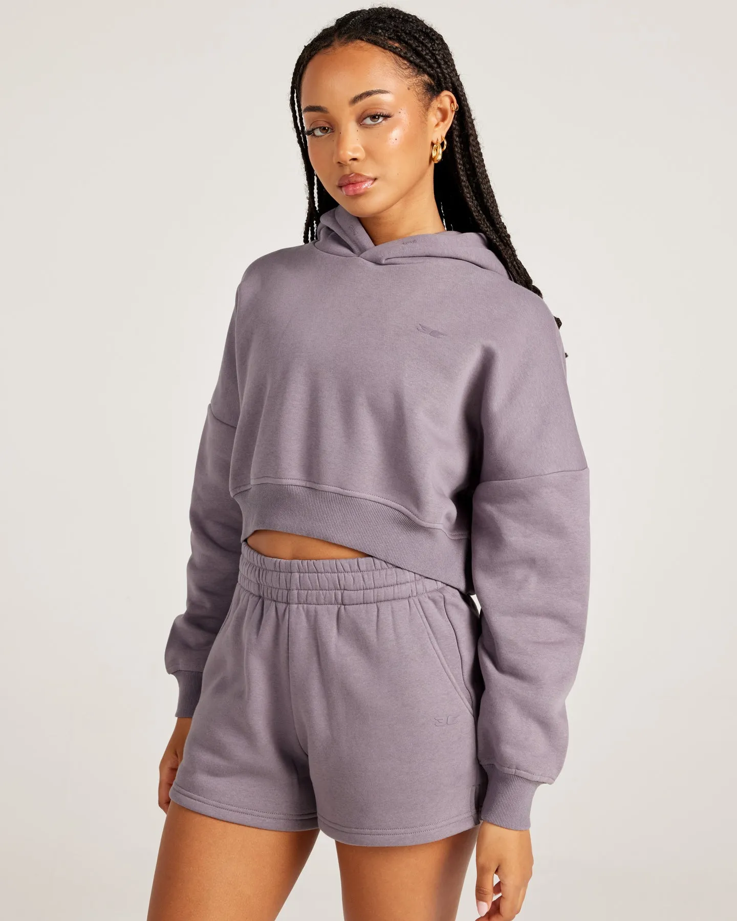 Omni Cropped Hoodie - Haze