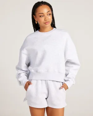 Omni Relaxed Crewneck - Grey Marle