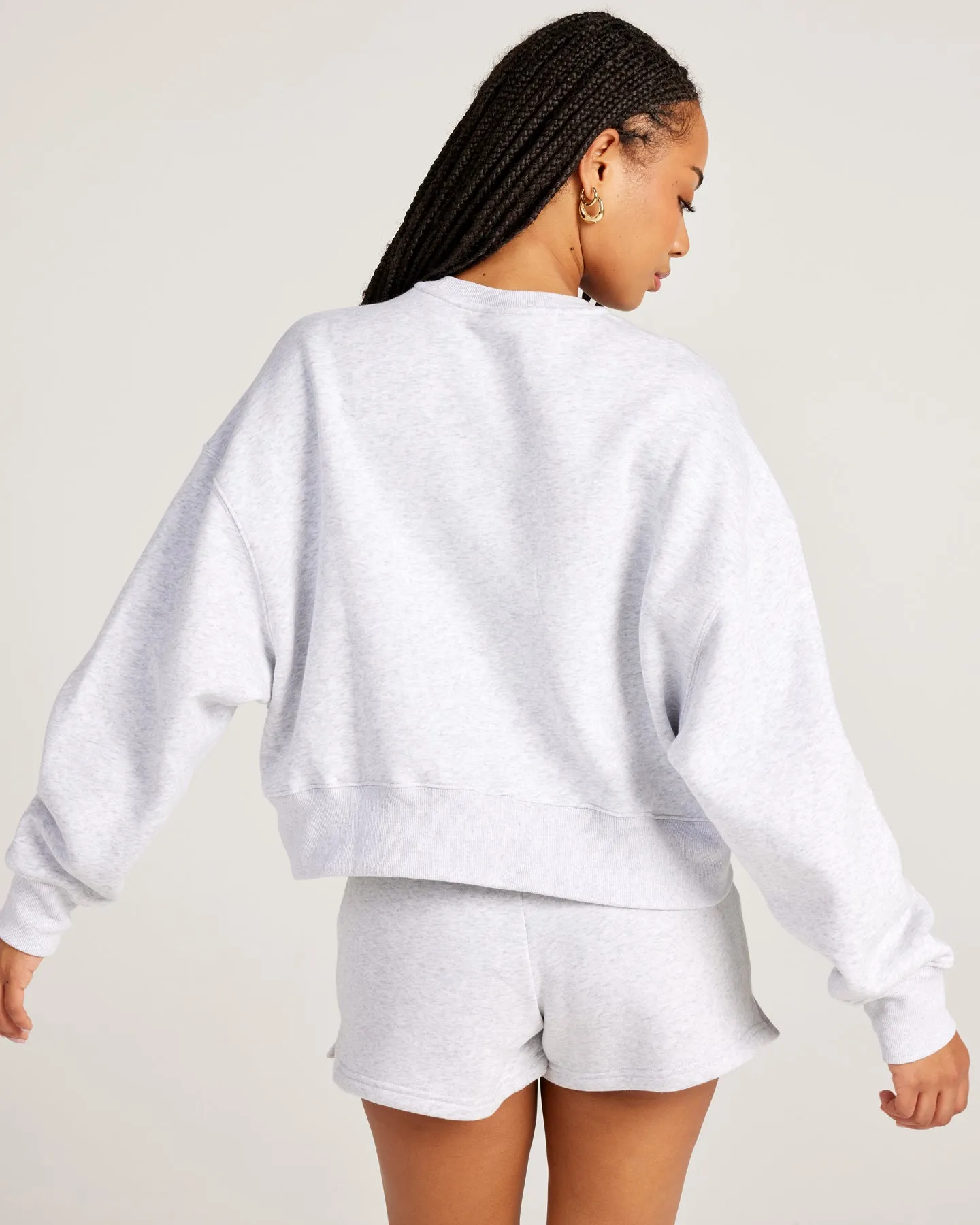 Omni Relaxed Crewneck - Grey Marle