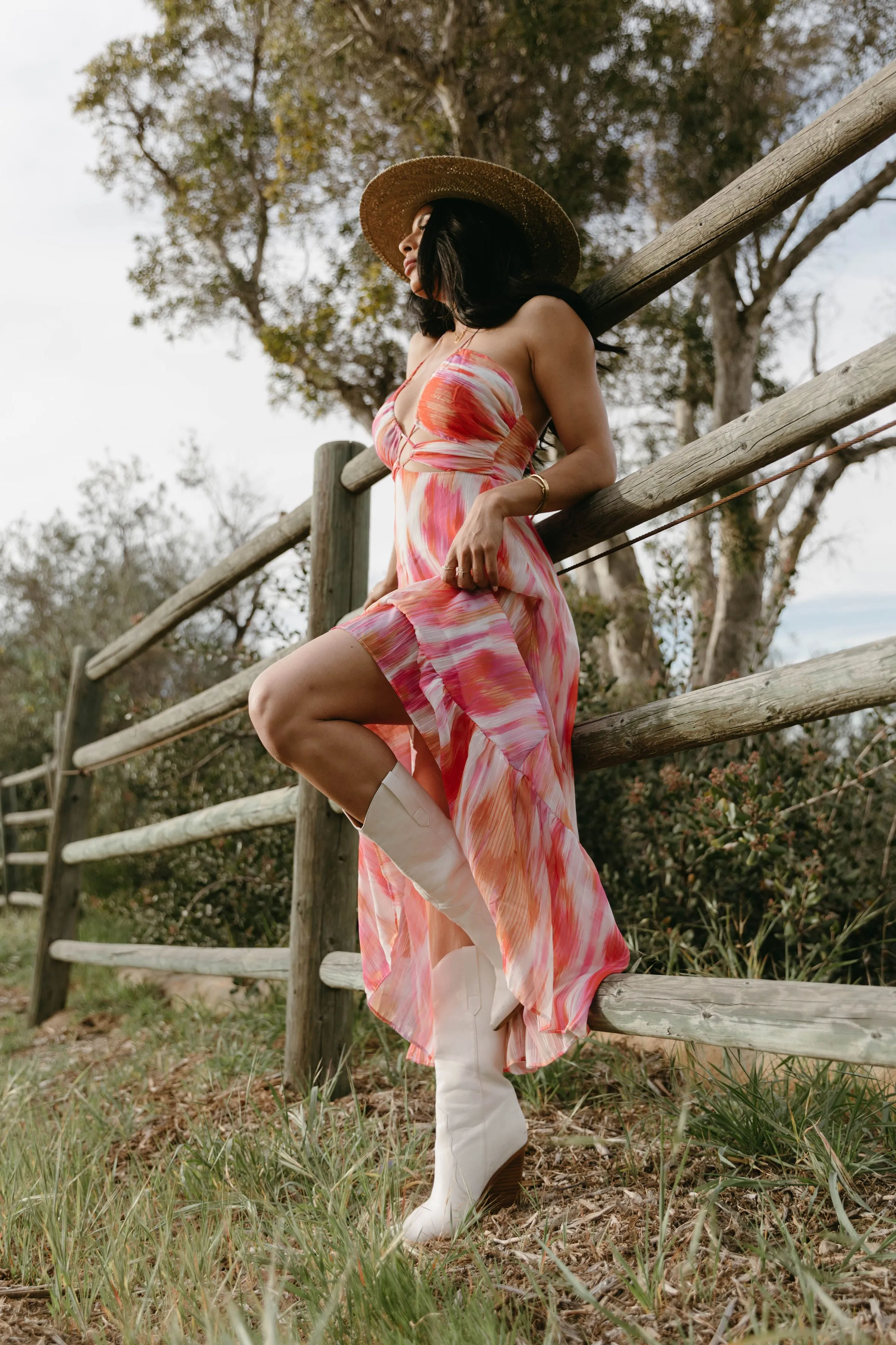 One In a Million Pink Midi Dress