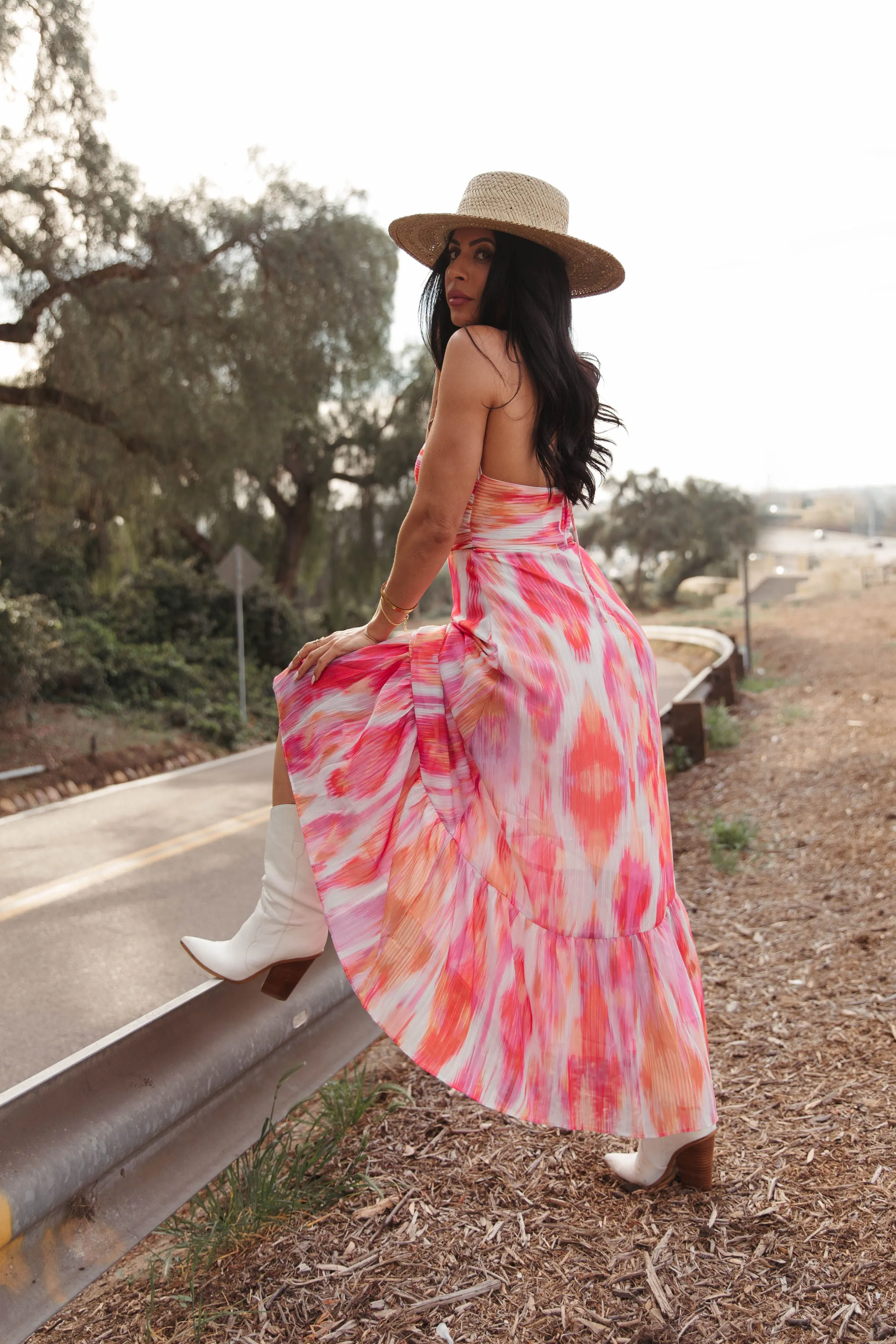 One In a Million Pink Midi Dress