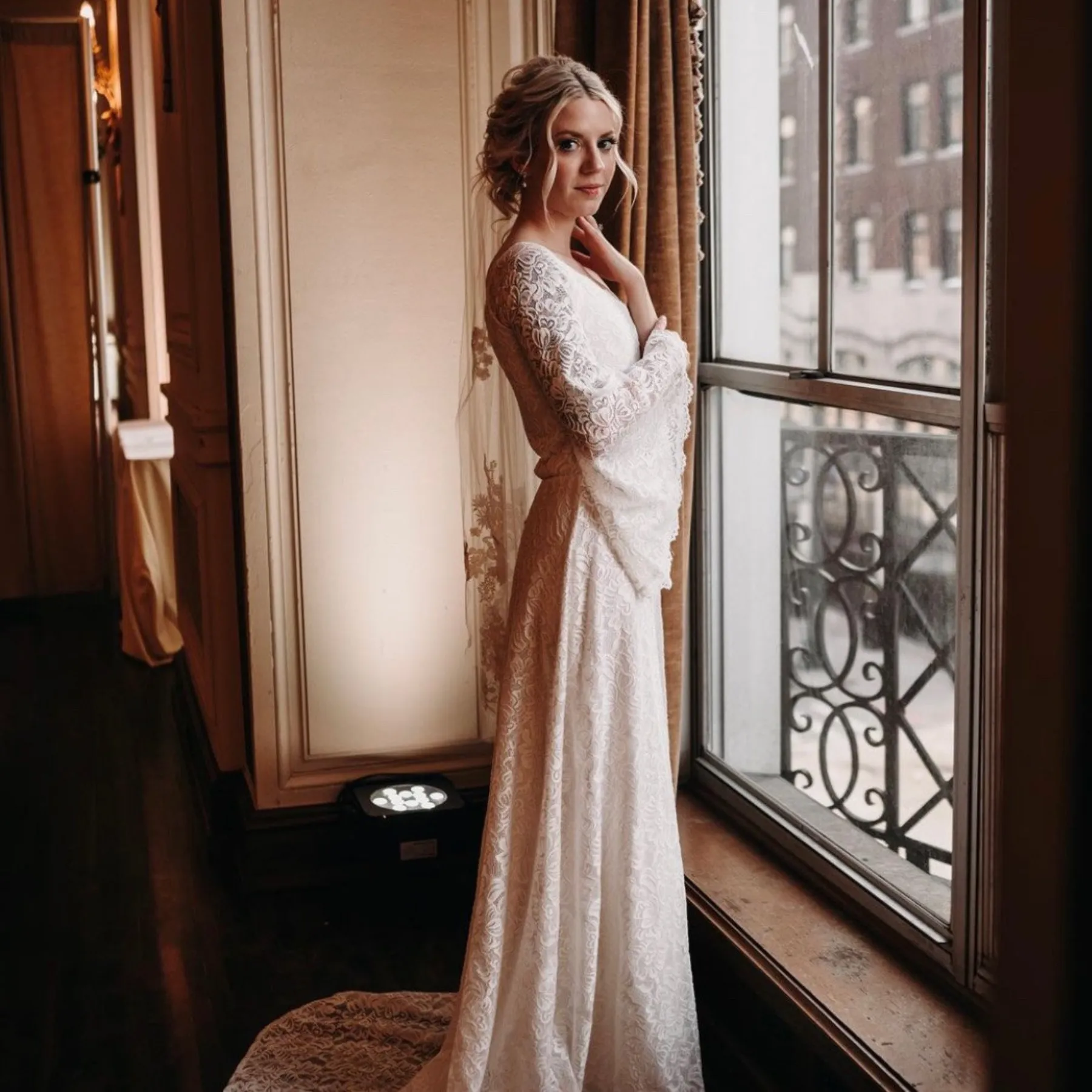 One Shoulder Dress With  Train  #1166