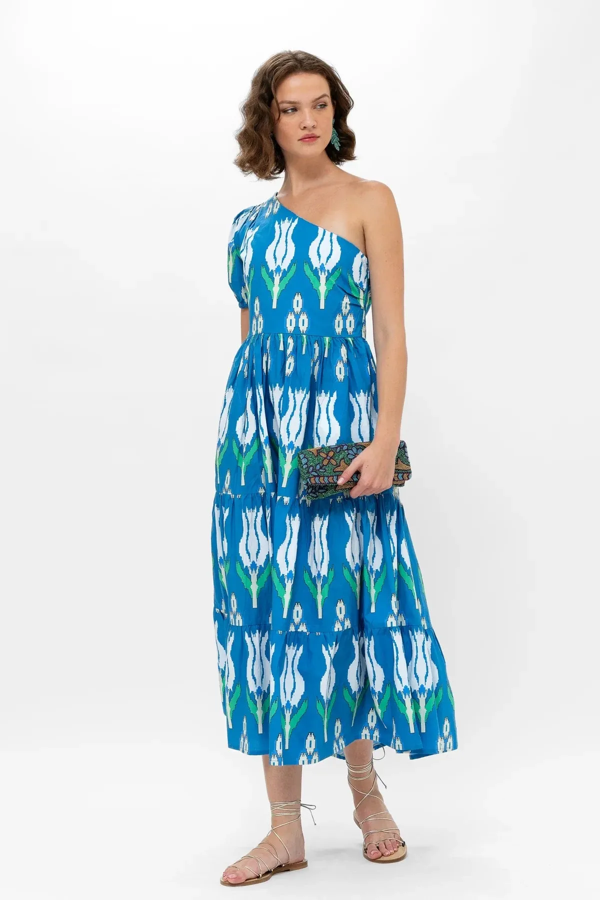 One Shoulder Maxi Dress