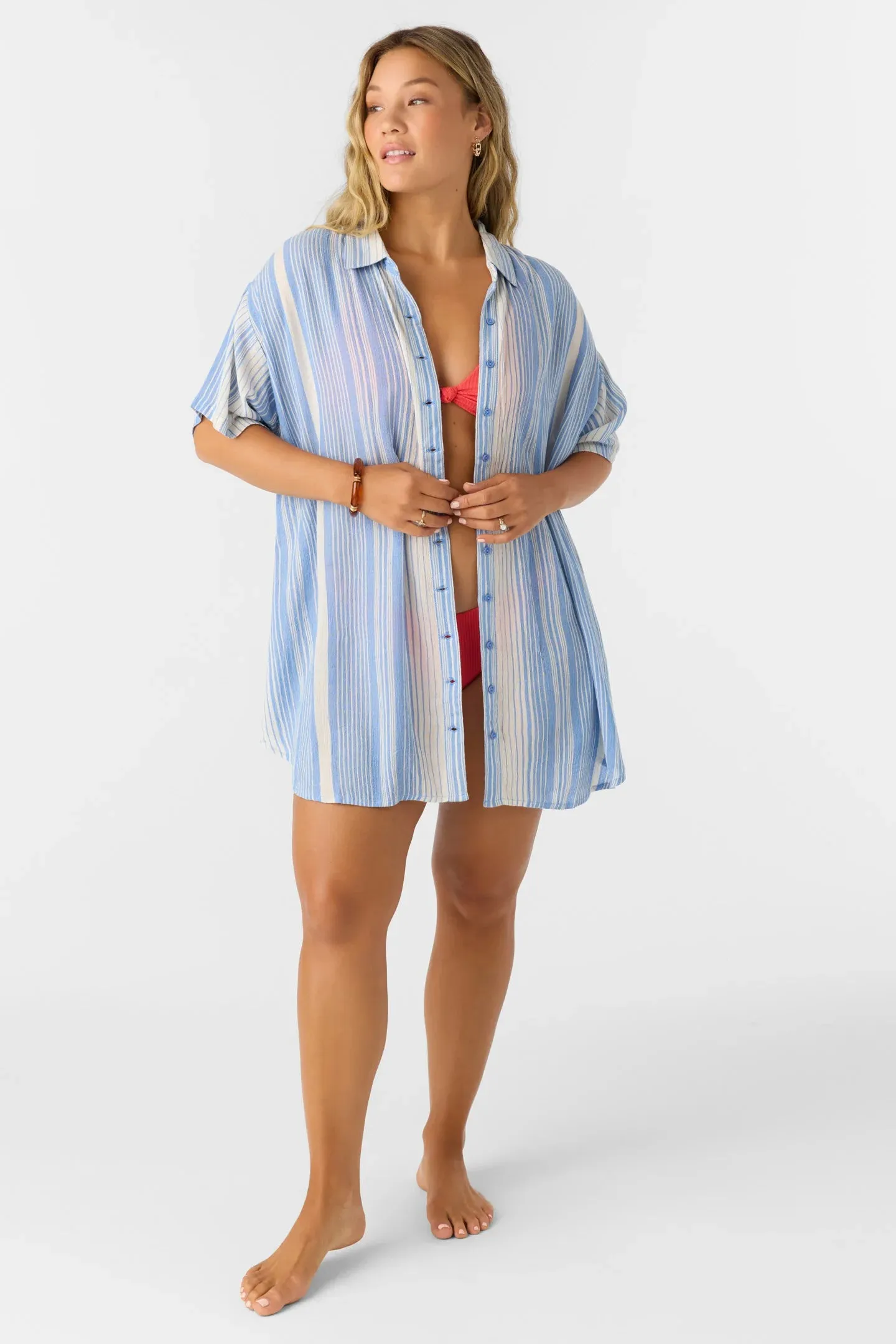 Oneill Women's Saltwater Essentials Carlee Striped Dress