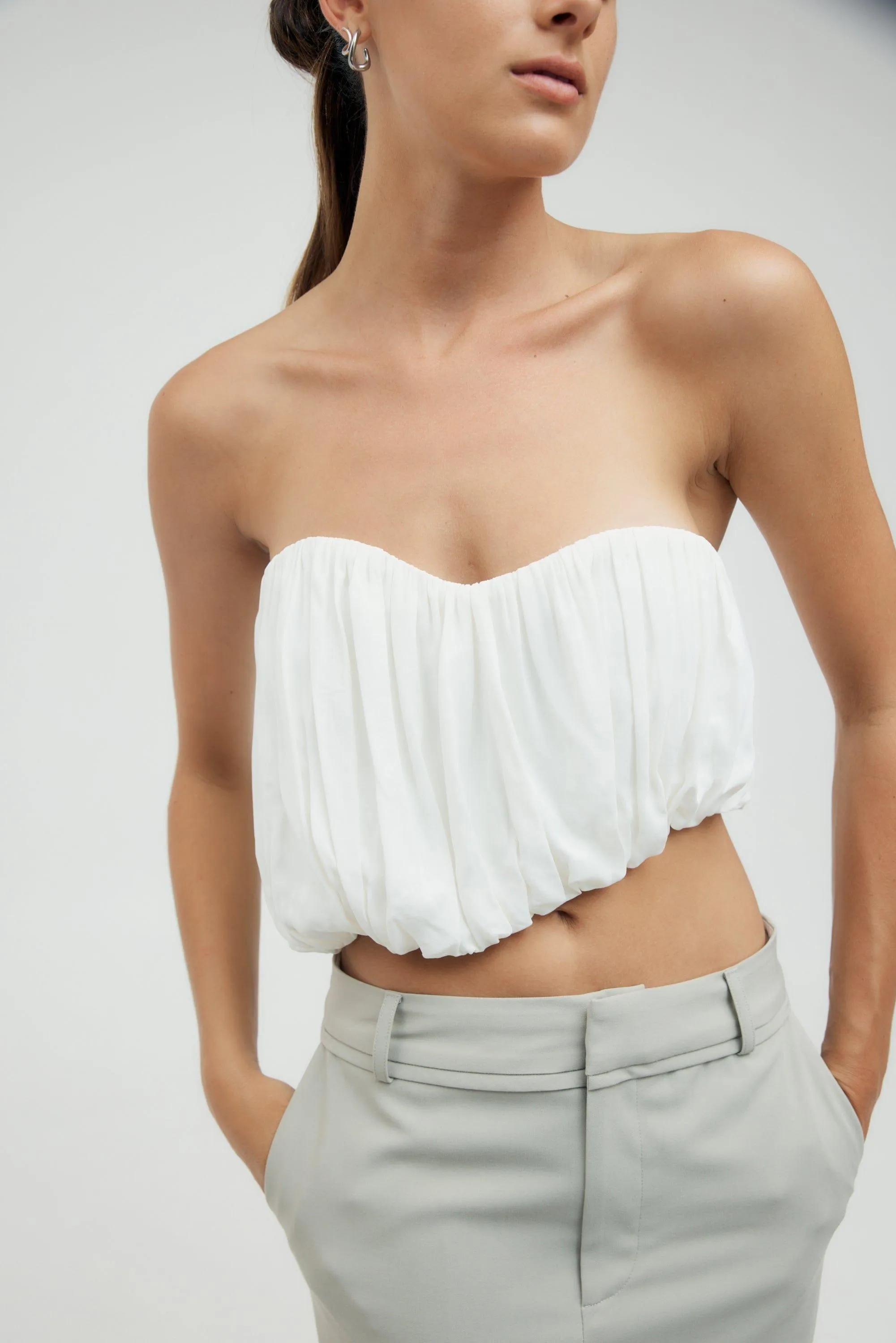 OVERFLOW 2.0 STRAPLESS BODICE | VANILLA