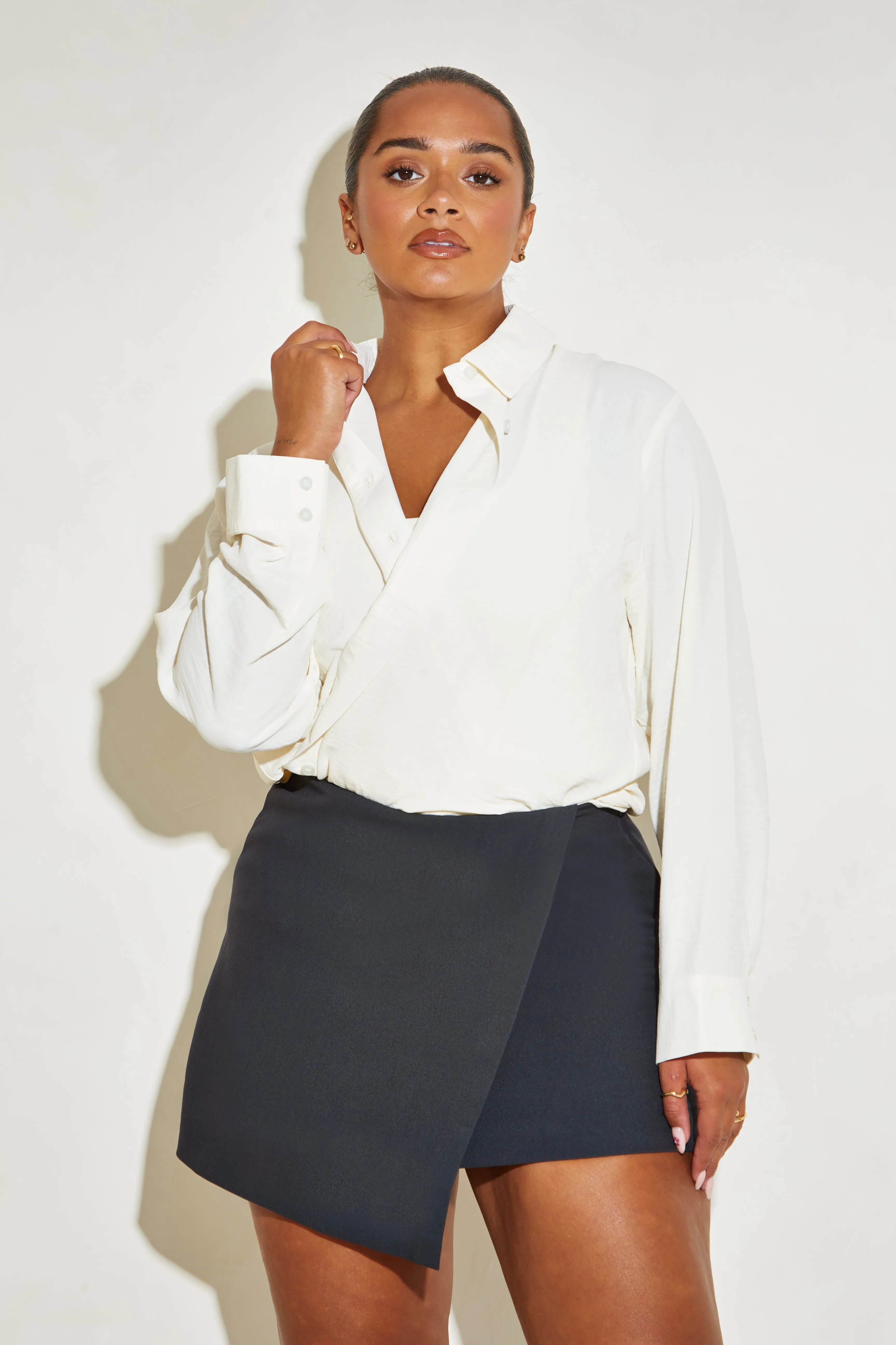 Oversized Button-Up Women’s ‘Chloe’ Shirt - Coconut