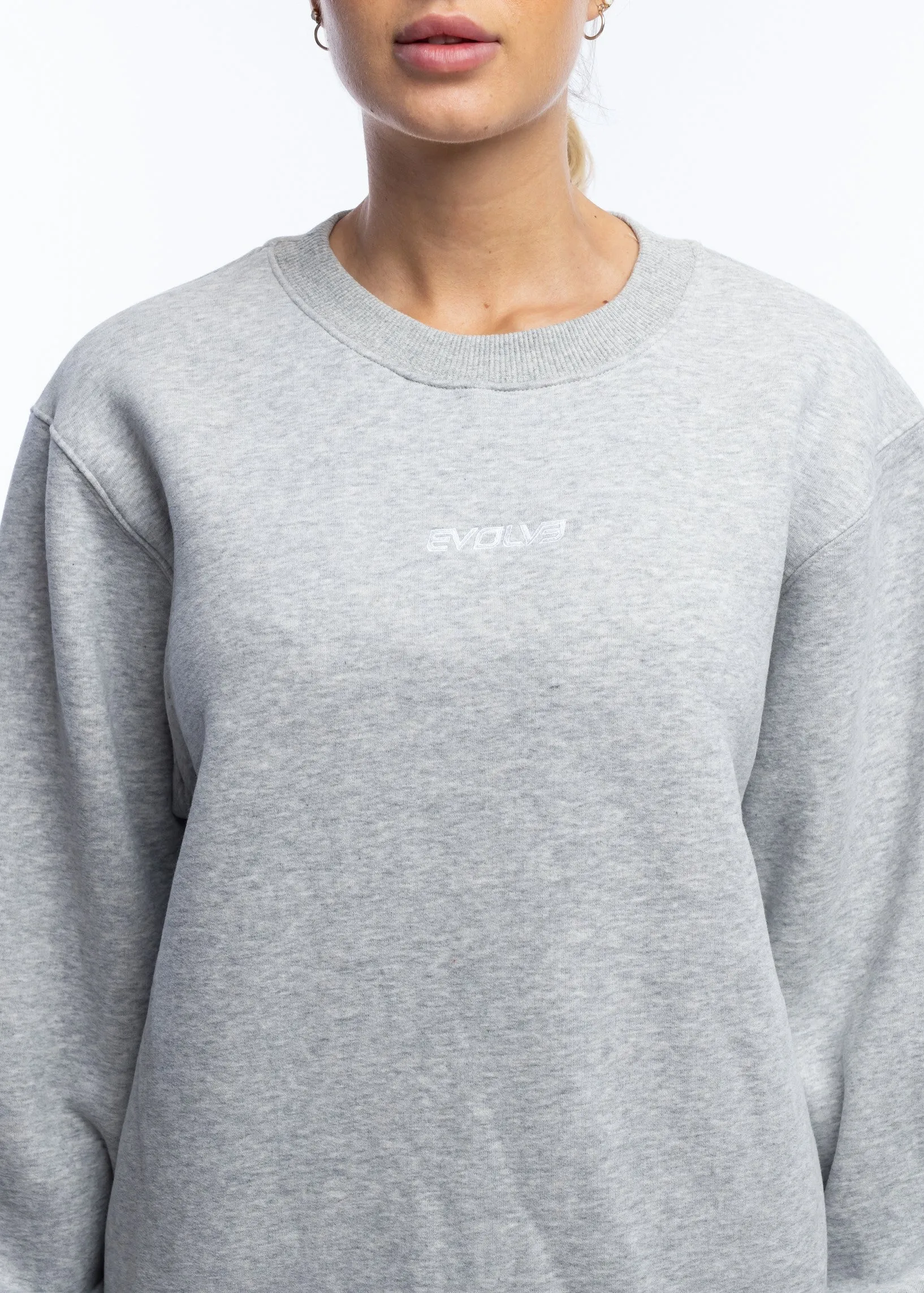 Oversized Crewneck - Cloud Grey