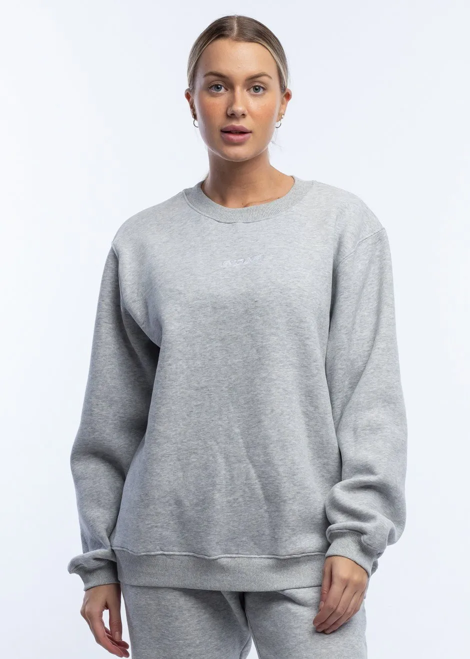 Oversized Crewneck - Cloud Grey
