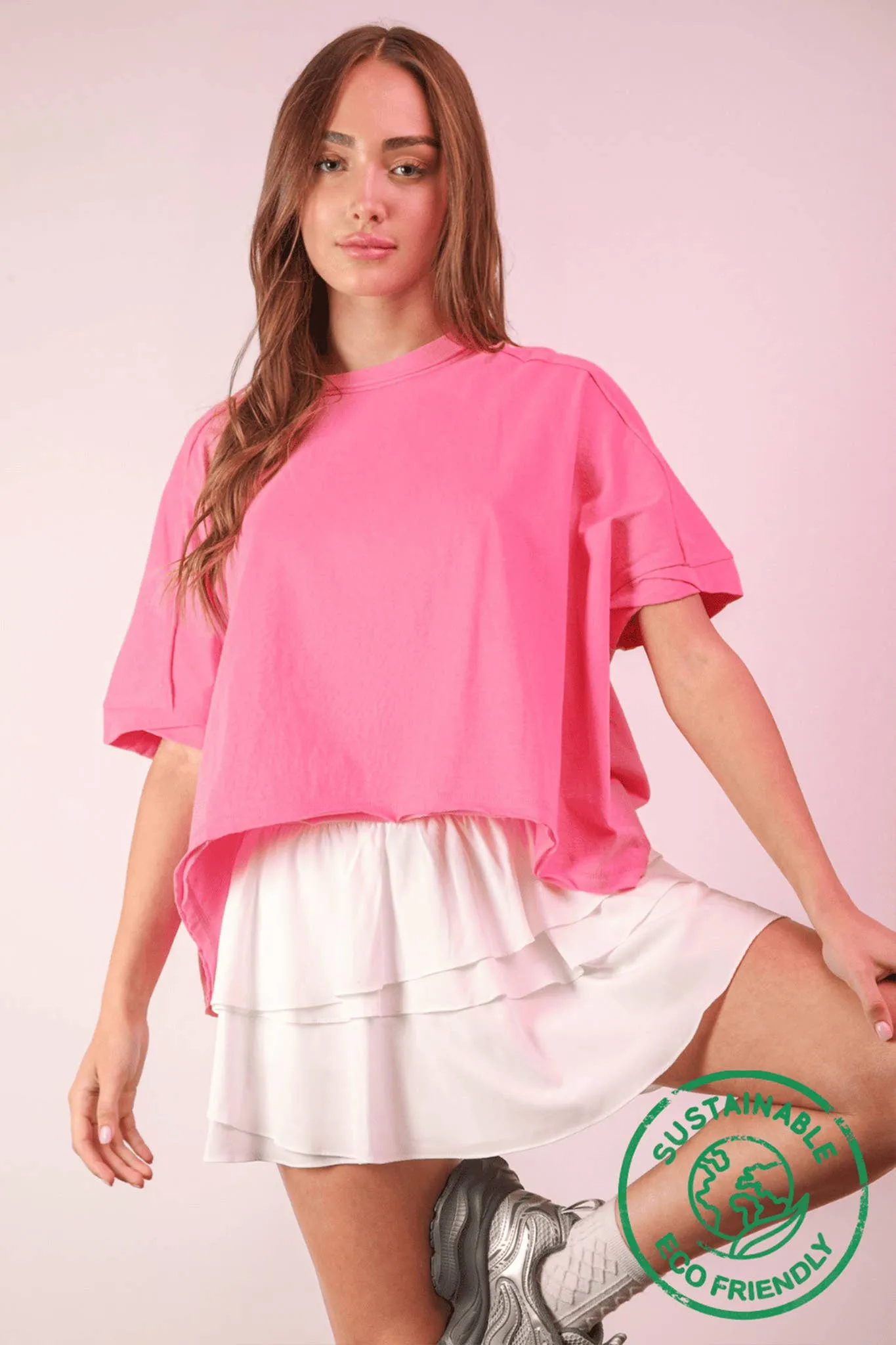Oversized Crop Comfy Top