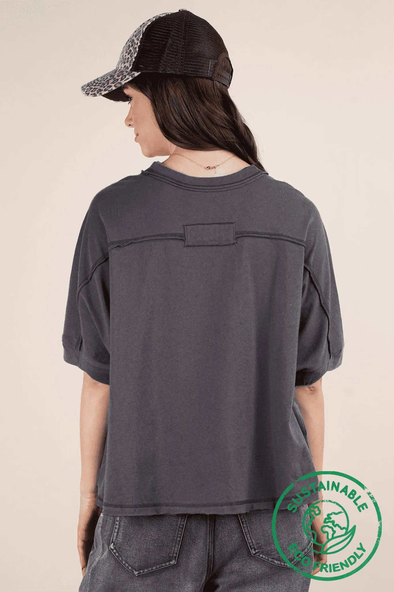 Oversized Crop Comfy Top