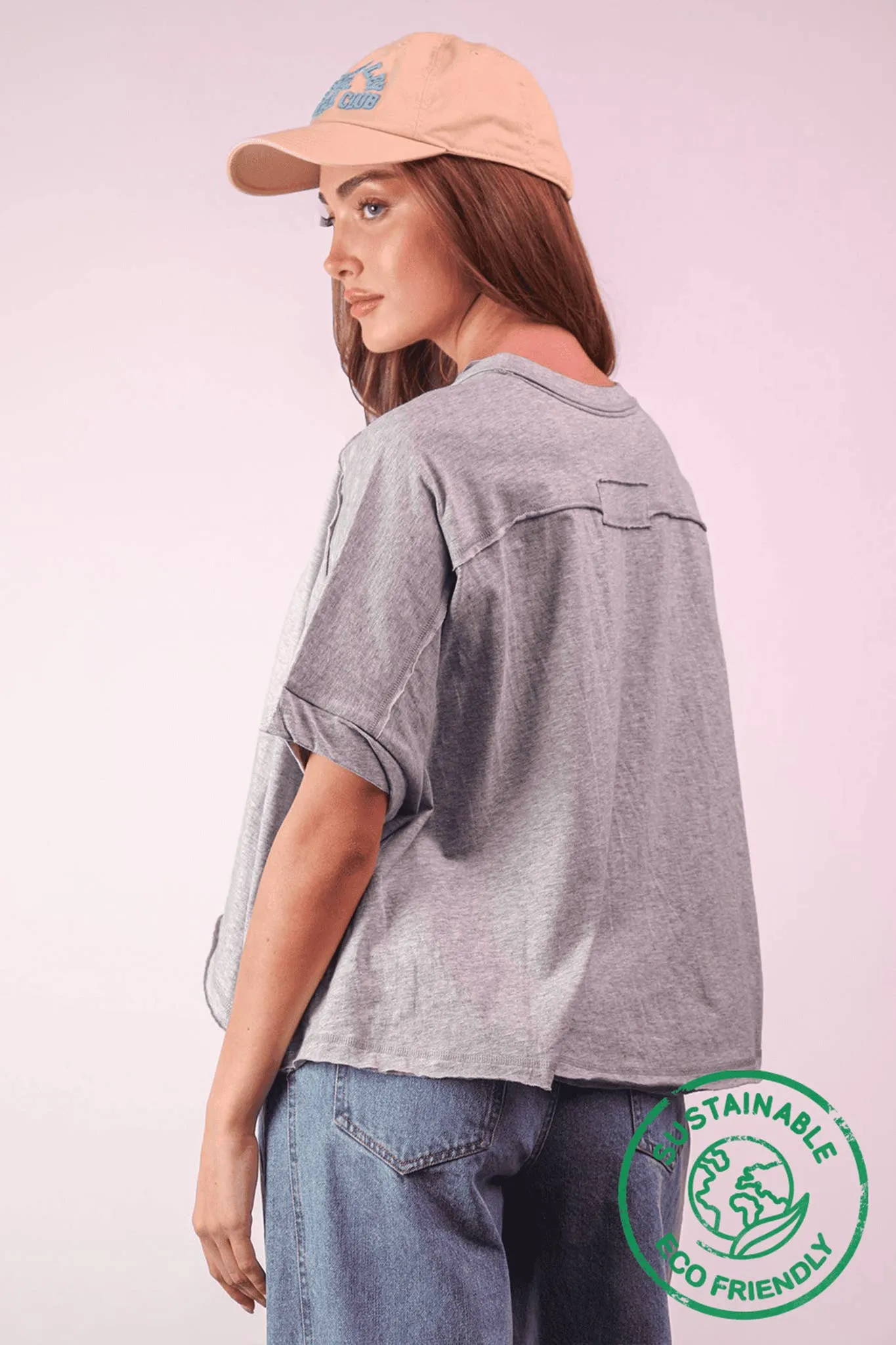 Oversized Crop Comfy Top