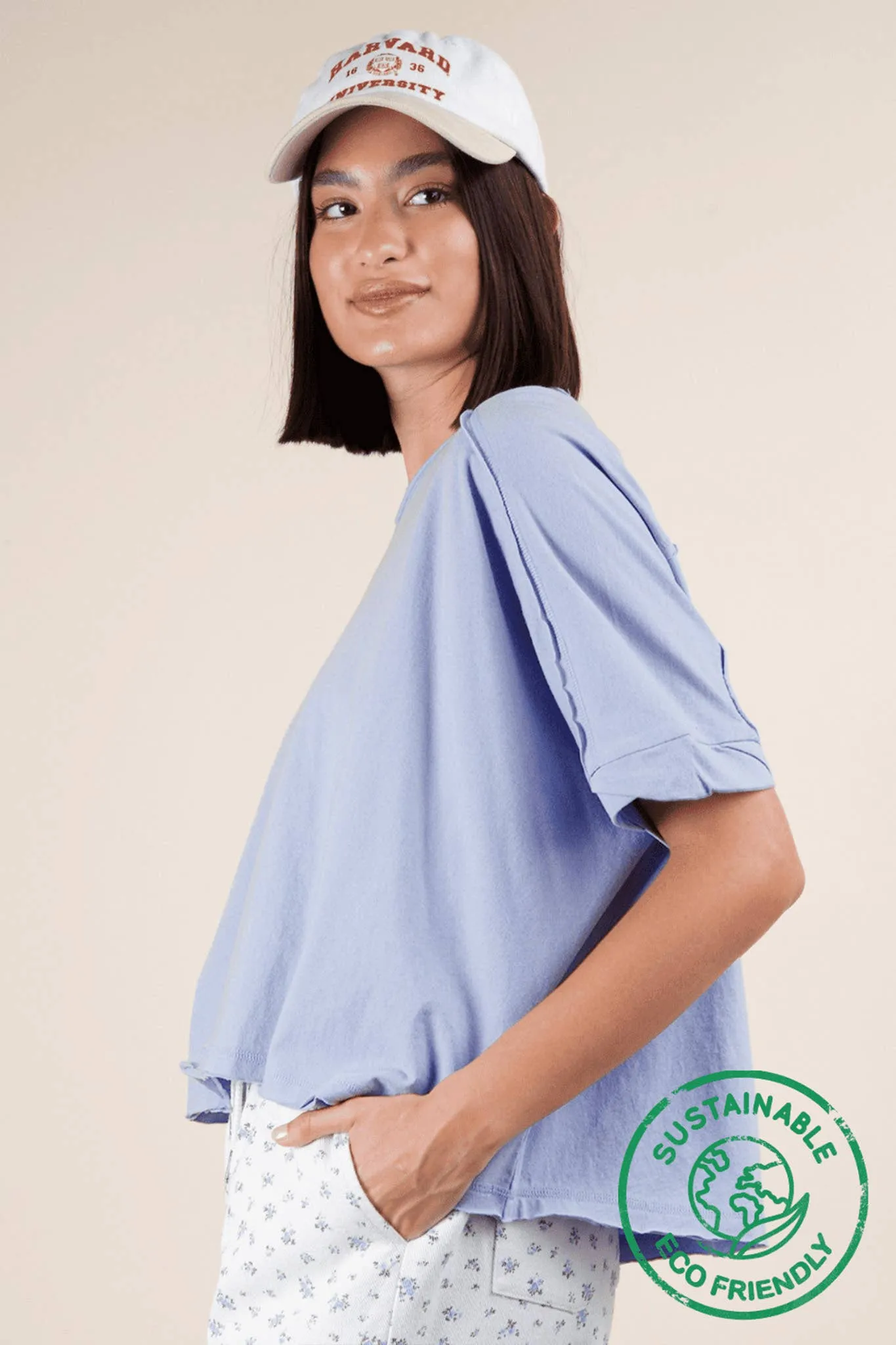 Oversized Crop Comfy Top