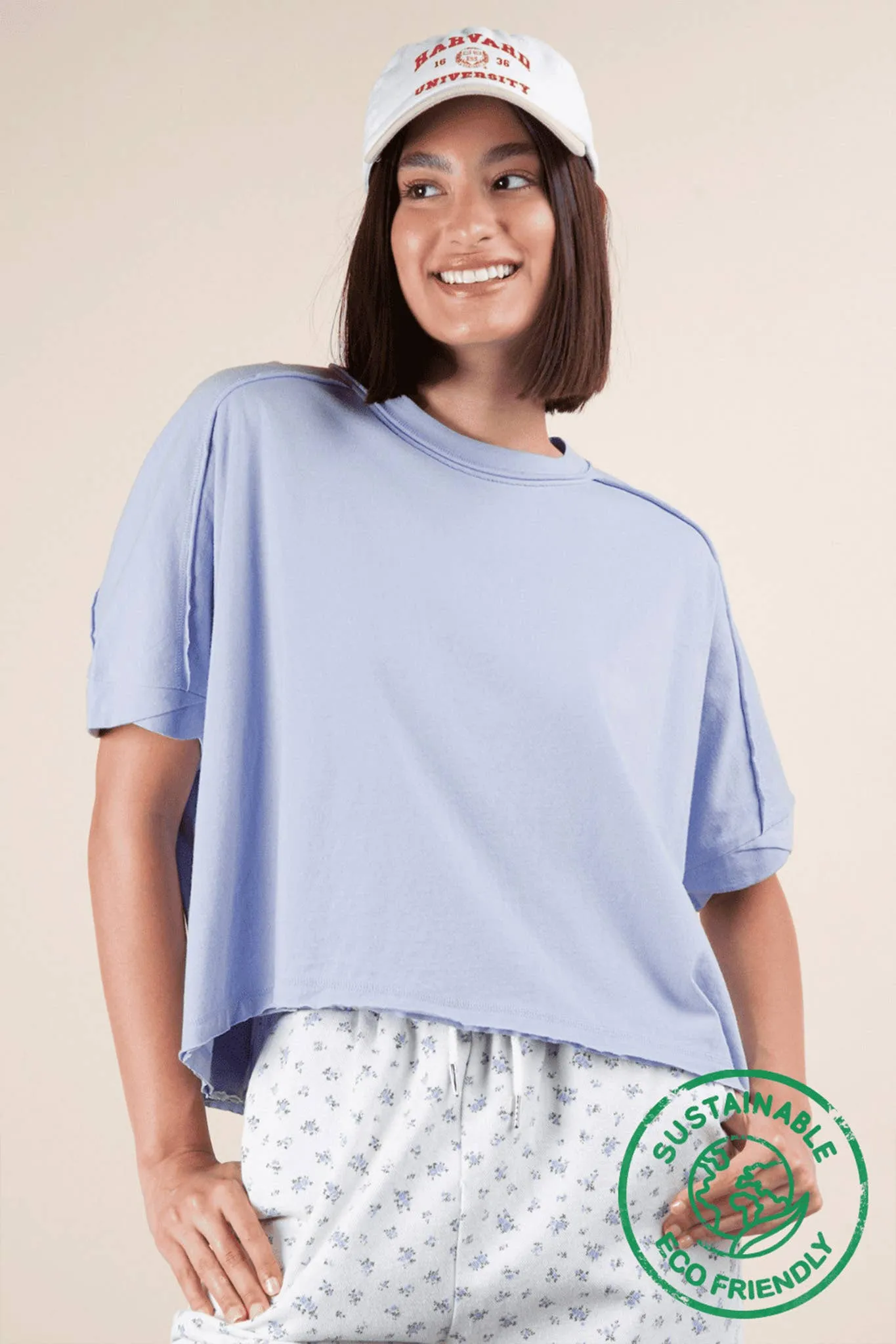 Oversized Crop Comfy Top
